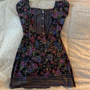 Black floral ANGIE dress